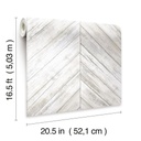 RoomMates Peel&amp;Stick sisustustapetti Herringbone wood boards white 