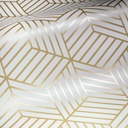 RoomMates Peel&amp;Stick sisustustapetti Stripped Hexagon White/Gold