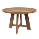 Puutarharyhmä KATALINA pöytä 120cm + 4 nojatuolia, beige/ruskea
