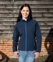 Result Naisten Core softshell-takki, tummansininen/sininen L