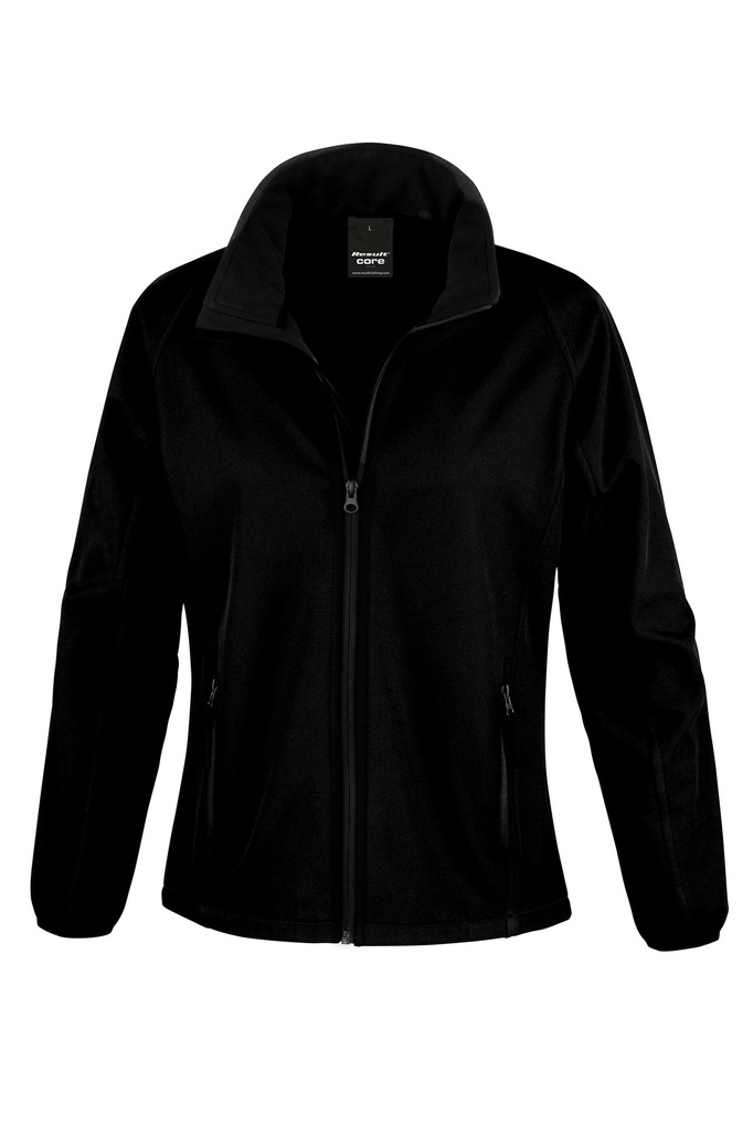 Result Naisten Core softshell-takki, musta L