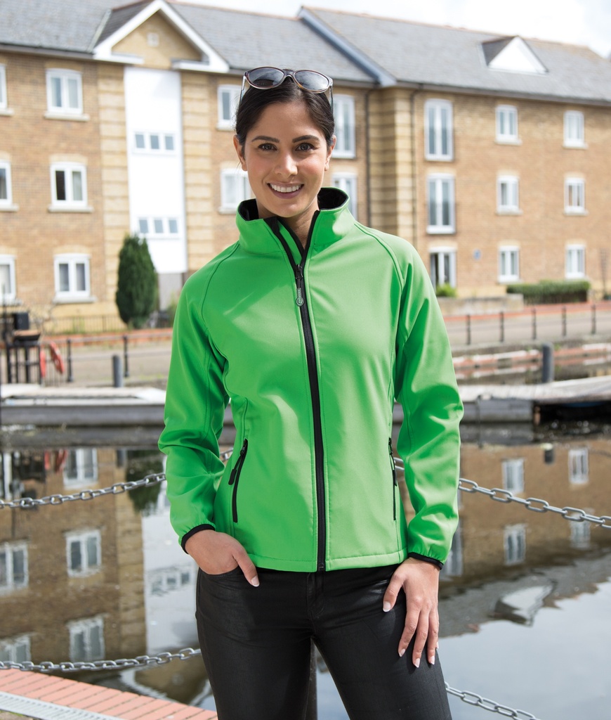 Result Naisten Core softshell-takki, vihreä L