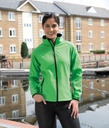 Result Naisten Core softshell-takki, vihreä L