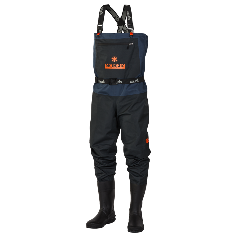 Norfin kahluuhousut saappailla Pilot Bootfoot, musta 45 - XL