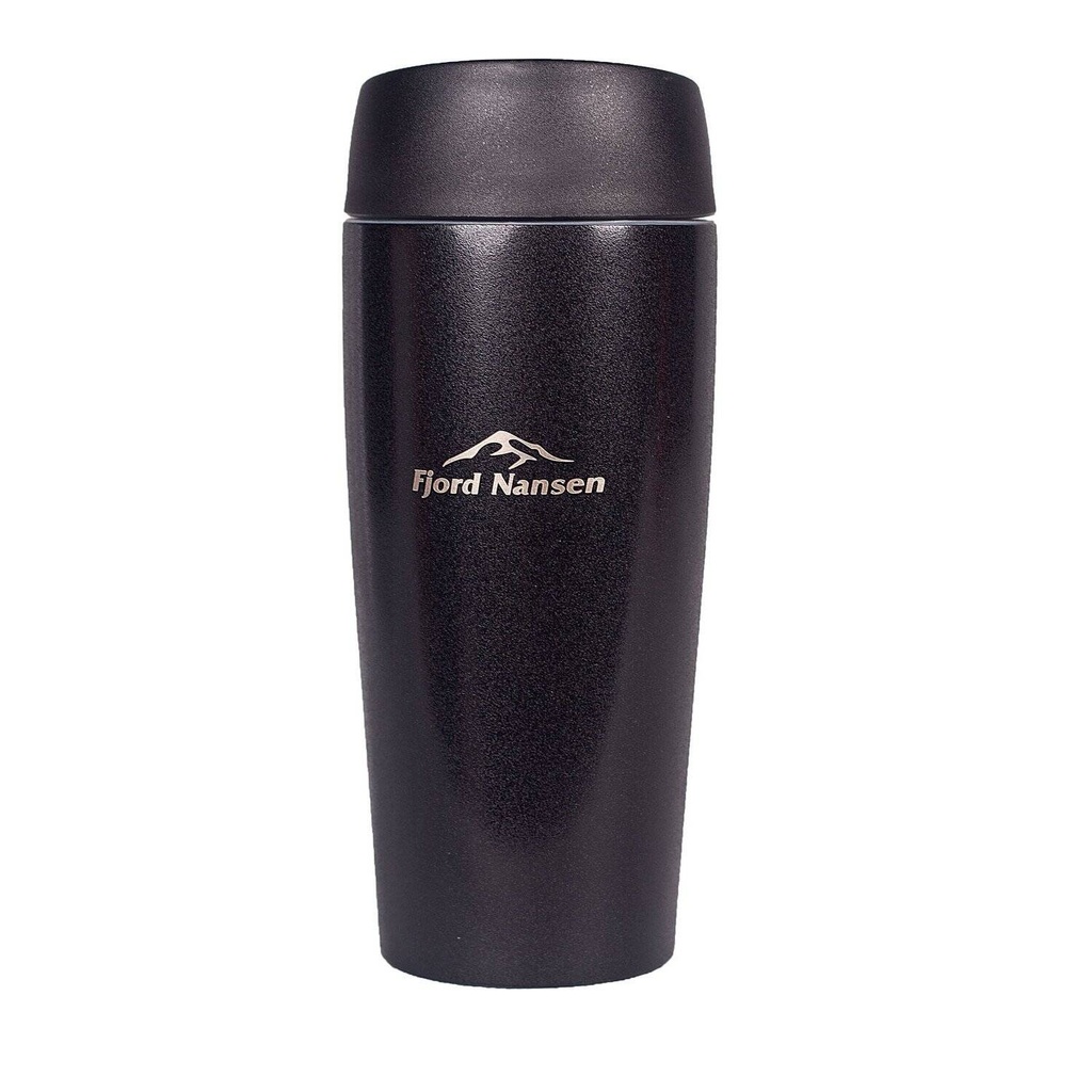 Fjord Nansen Lando termosmuki, musta 400 ml