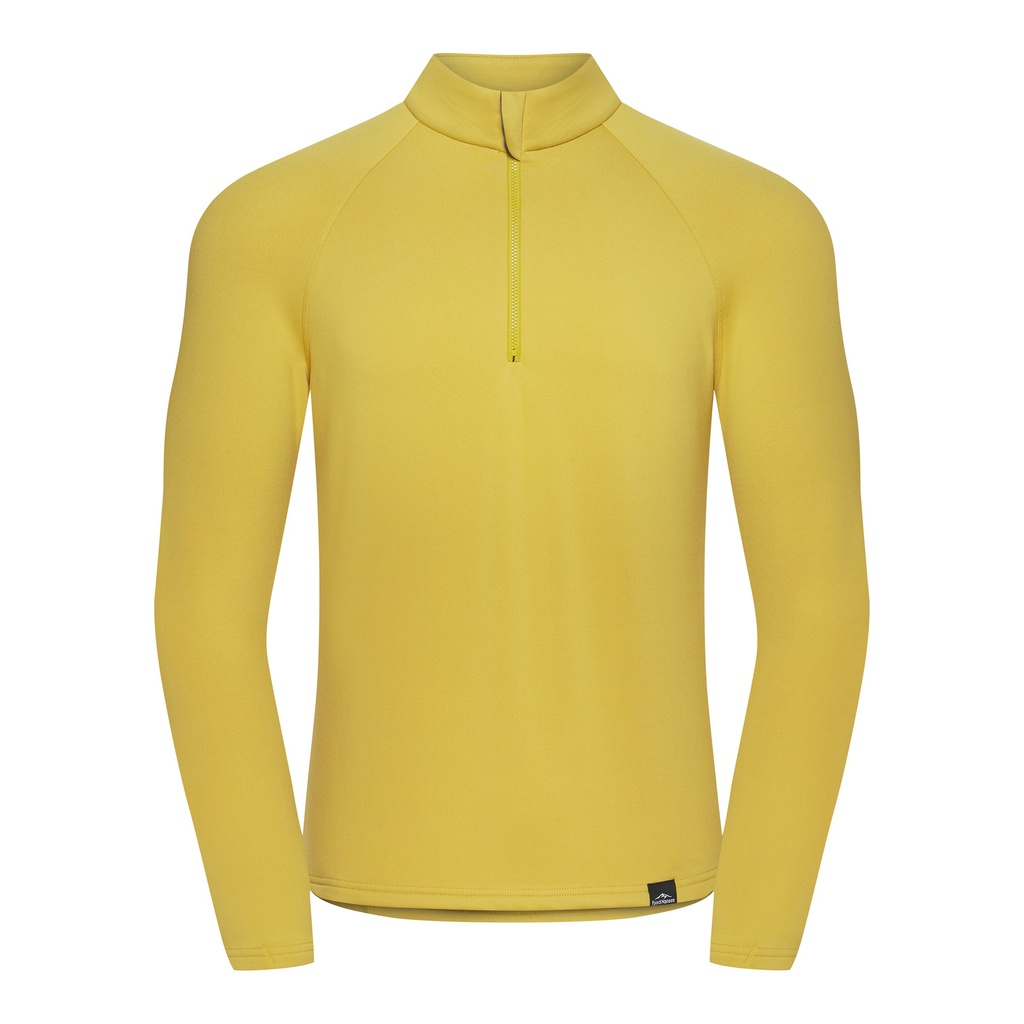 Fjord Nansen Vik 1/4 Zip pitkähihainen paita miehille M, keltainen