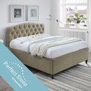 Sänky ZETA 160x200cm patjalla OlympiaTop, beige