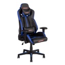 Pelituoli PC MASTER keinonahkaverhoilu, synkronimekanismi, niskatuella, musta/sininen