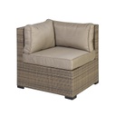 Moduulisohva SEVILLA kulma, alurunko polyrottingilla, cappuccino/beige