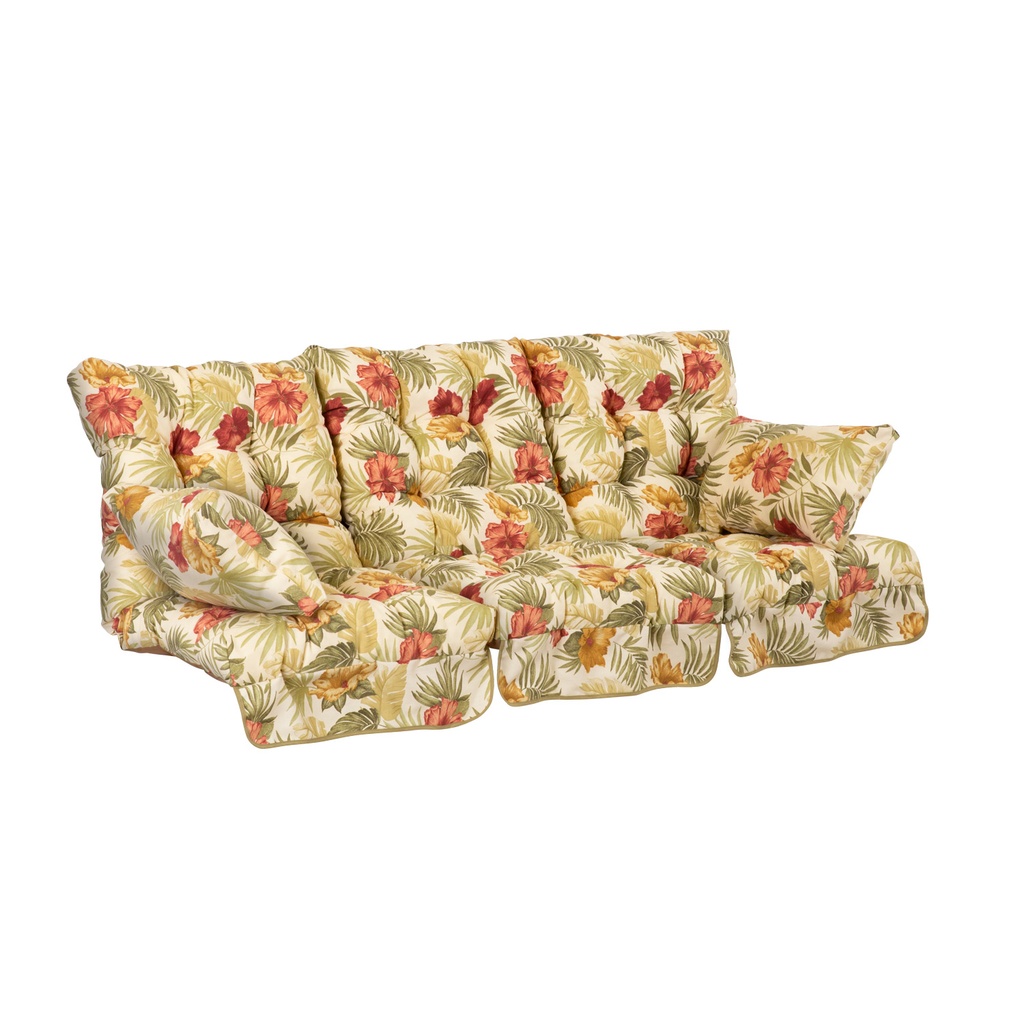 Puutarhakeinun ROMA tyynysetti 3kpl 108x56x10cm, polyesteria, beige/kirjava