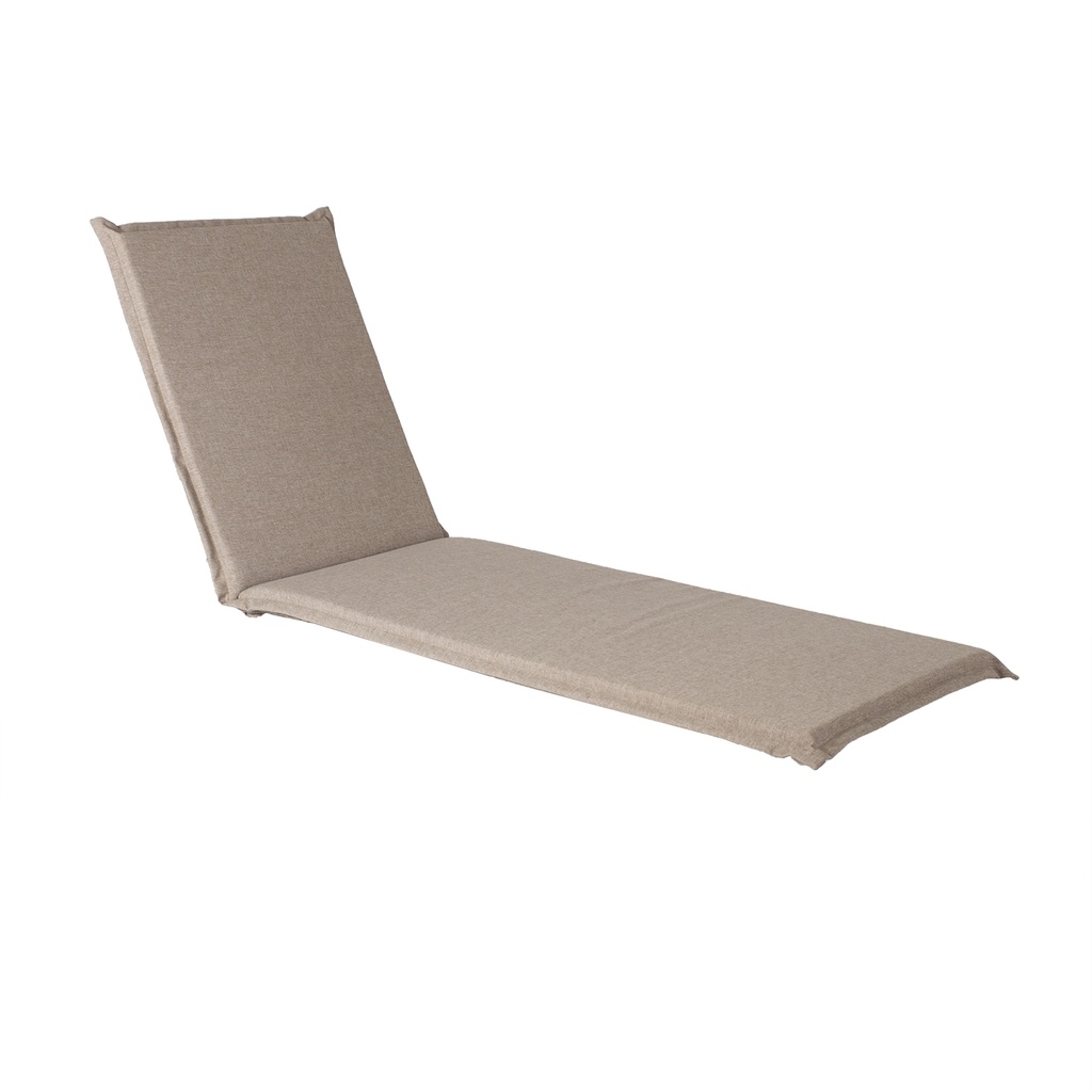 Aurinkotuolin pehmuste SUMMER 55x190x5cm, polyesteria, beige