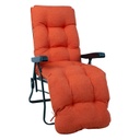 Aurinkotuolin pehmuste BB SUMMER 48x165cm polyesteria/puuvillaa, oranssi