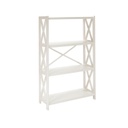 Hyllykkö ALEX mäntyrunko, 4 tasoa, valkoinen