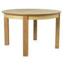 Ruokapöytä CHICAGO NEW pyöreä 120cm viilutettu puurunko, jatkopalalla, ruskea