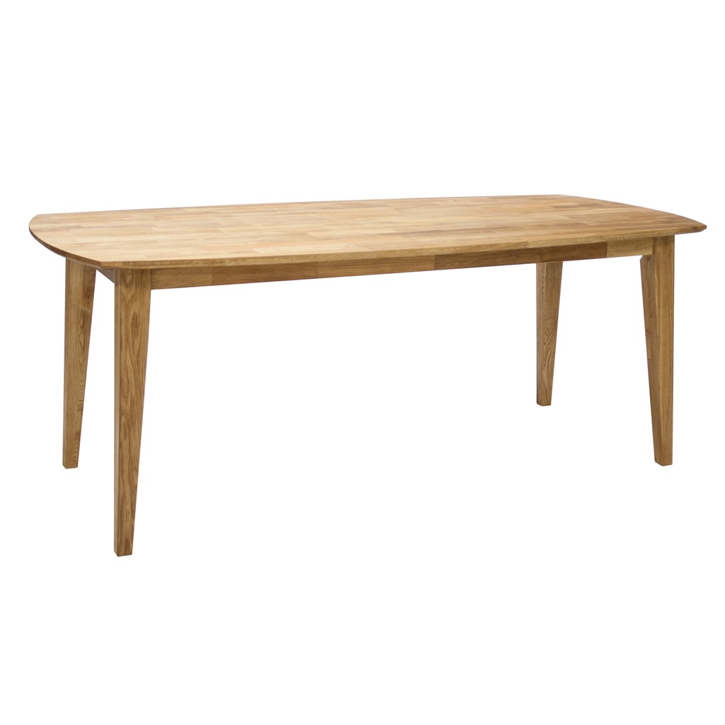Ruokapöytä RETRO 190x90xK75cm, tammirunko, jatkettava, ruskea