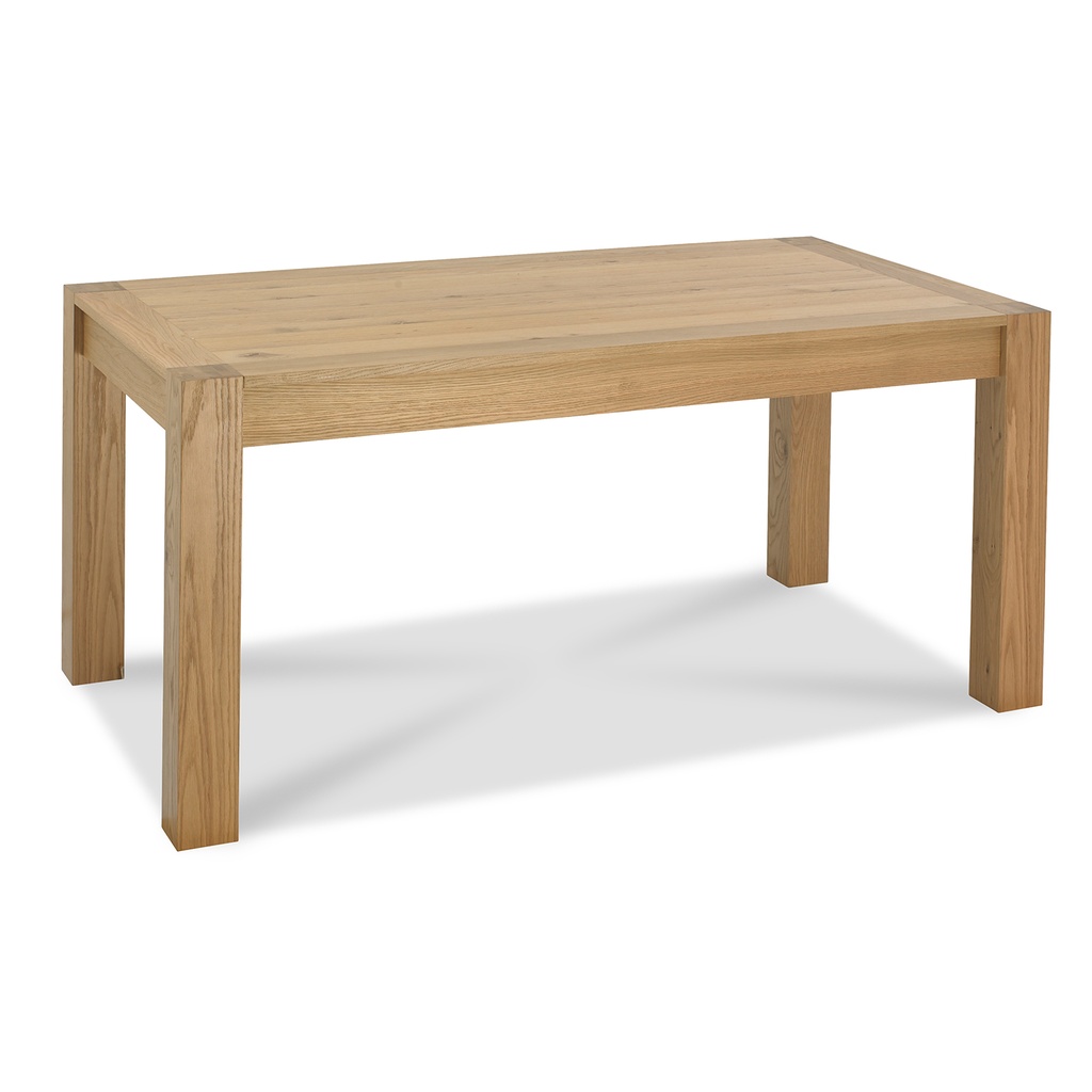 Ruokapöytä TURIN 165/225x90xK75cm, tammirunko, viilutettu, jatkopalalla, vaaleanruskea