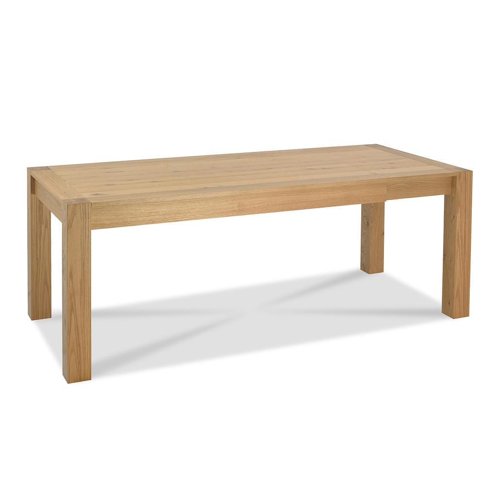 Ruokapöytä TURIN 185/245x90xK75cm, tammirunko, viilutettu, jatkopalalla, vaaleanruskea