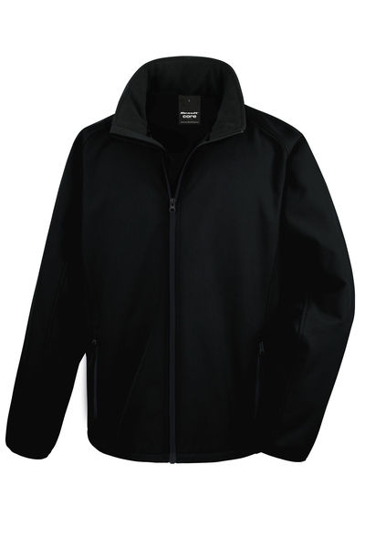Result Miesten Core softshell-takki, musta XL