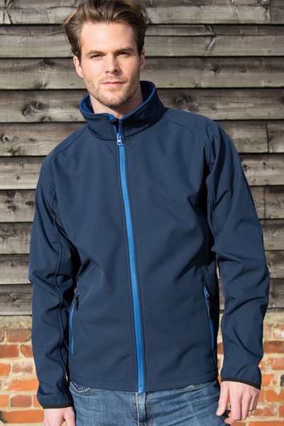 Result Miesten Core softshell-takki, tummansininen M