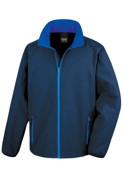 Result Miesten Core softshell-takki, tummansininen/sininen XL