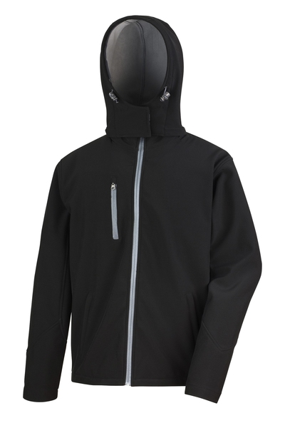 Result Miesten Hupullinen TX performance softshell-takki kalvolla, musta L