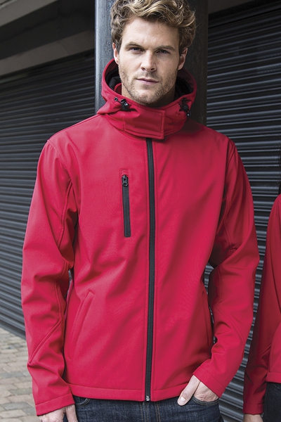 Result Miesten Hupullinen TX performance softshell-takki kalvolla, punainen XL