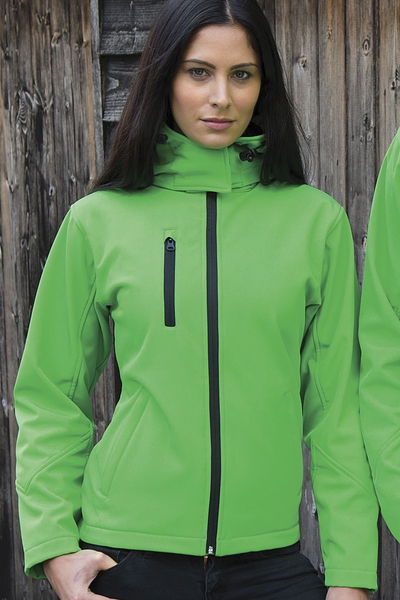 Result Naisten Hupullinen TX performance softshell-takki kalvolla, vihreä XS