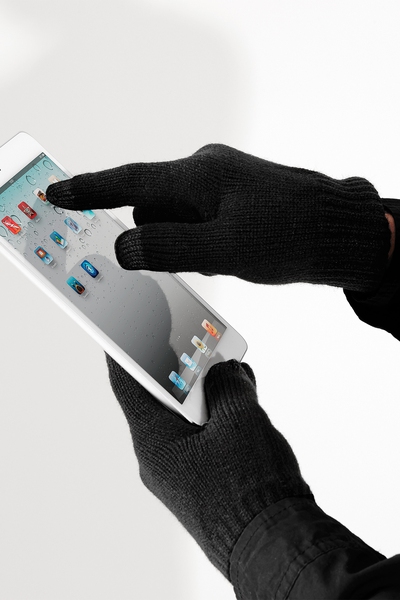 Beechfield Touchscreen smart sormikkaat, musta L/XL