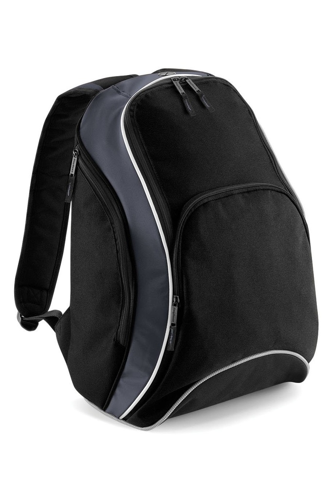 Bagbase Teamwear Reppu mediataskulla, musta/grafiitti 21L