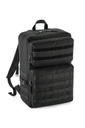 Bagbase Molle Tactical Reppu Dual velcro-panelilla, musta 25L
