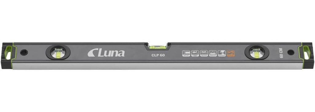 Luna Tools CLP Puusepän vesivaaka 60cm, toleranssi 0.5mm, alumiinia