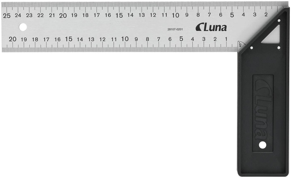Luna Tools Suorakulma 25cm, ABS-kahva