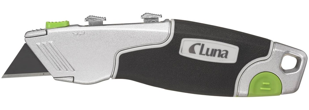 Luna Tools LUK-30TB Yleisveitsi sinkkirunko kumipinnalla 17.3cm, Push Lock, tuplaterä