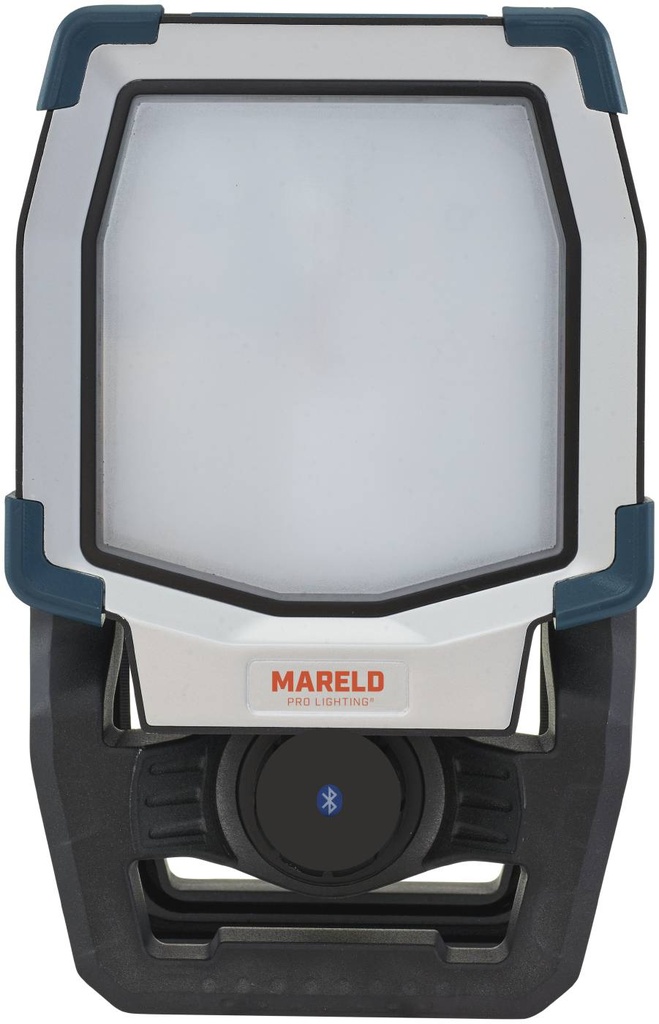 Mareld Shine 5000RE Akkutyövalaisin apilla, ladattava IP65, musta/petrooli
