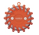 Mareld Glow Varoitusvalo vilkulla, paristokäyttö, iskunkestävä IP67, oranssi