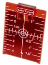 Limit Kohdistuskortti jalkatuella, magneettikiinnitys, punainen 105x75mm