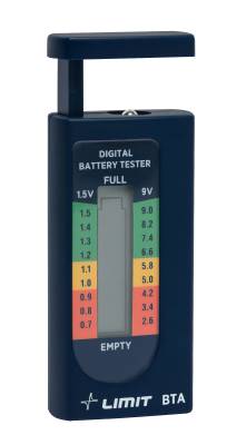 Limit BTA Akkutesteri LCD-näytöllä 1.5/9V-paristoille