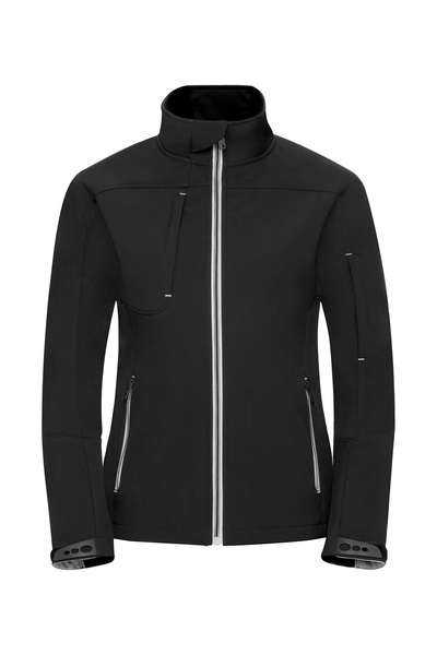 Russell Naisten Bionic softshell-takki, musta 4XL