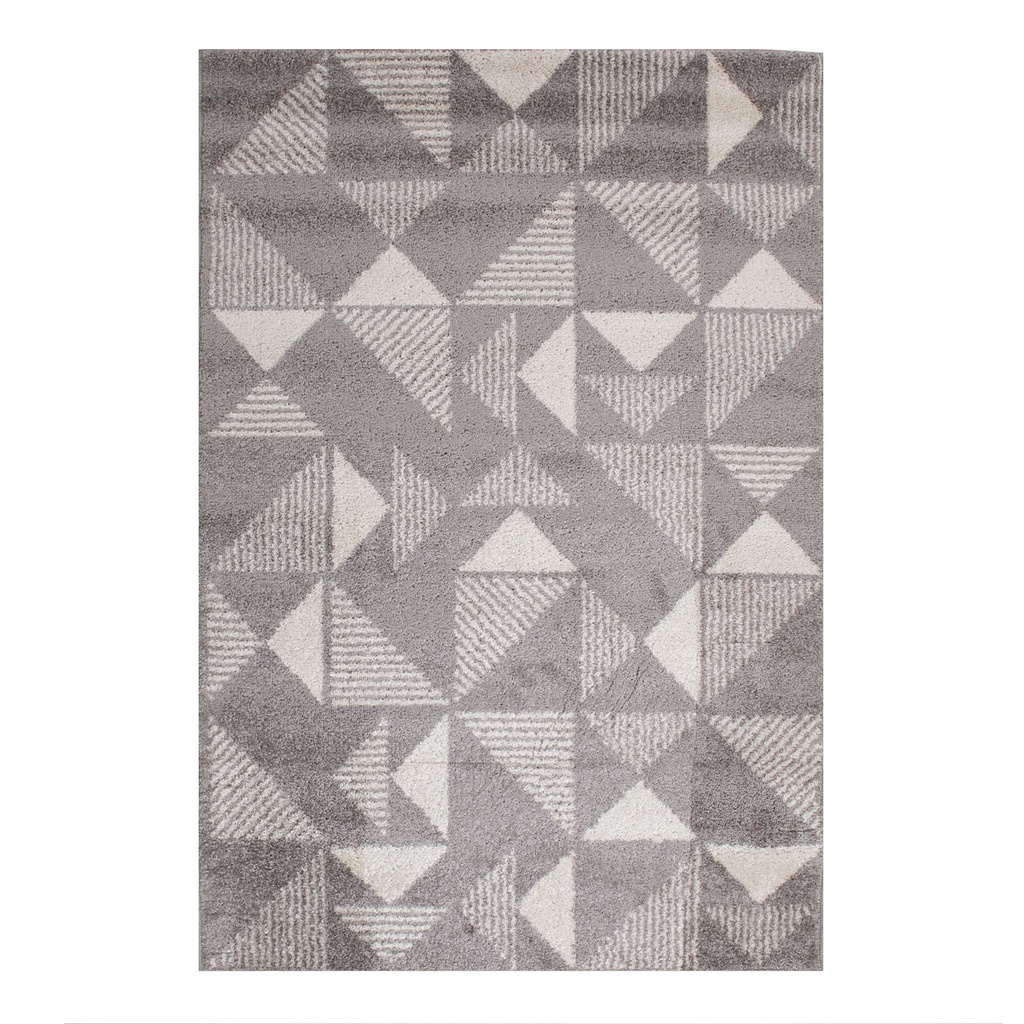 Matto LOTTO-1, 100x150cm, harmaa/valkoinen