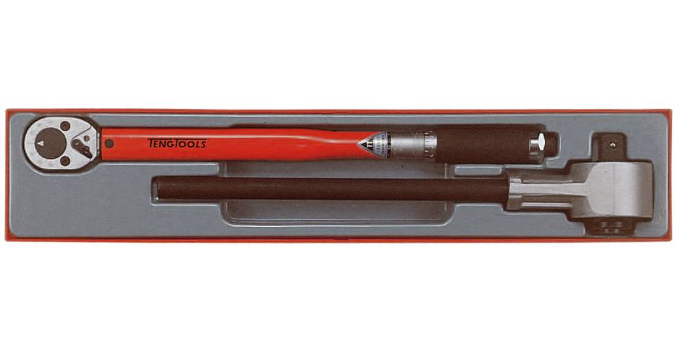 Teng Tools momenttiavain 40-210Nm + x3-momentinkertoja, ½&quot; kiinnitys TTXMP12