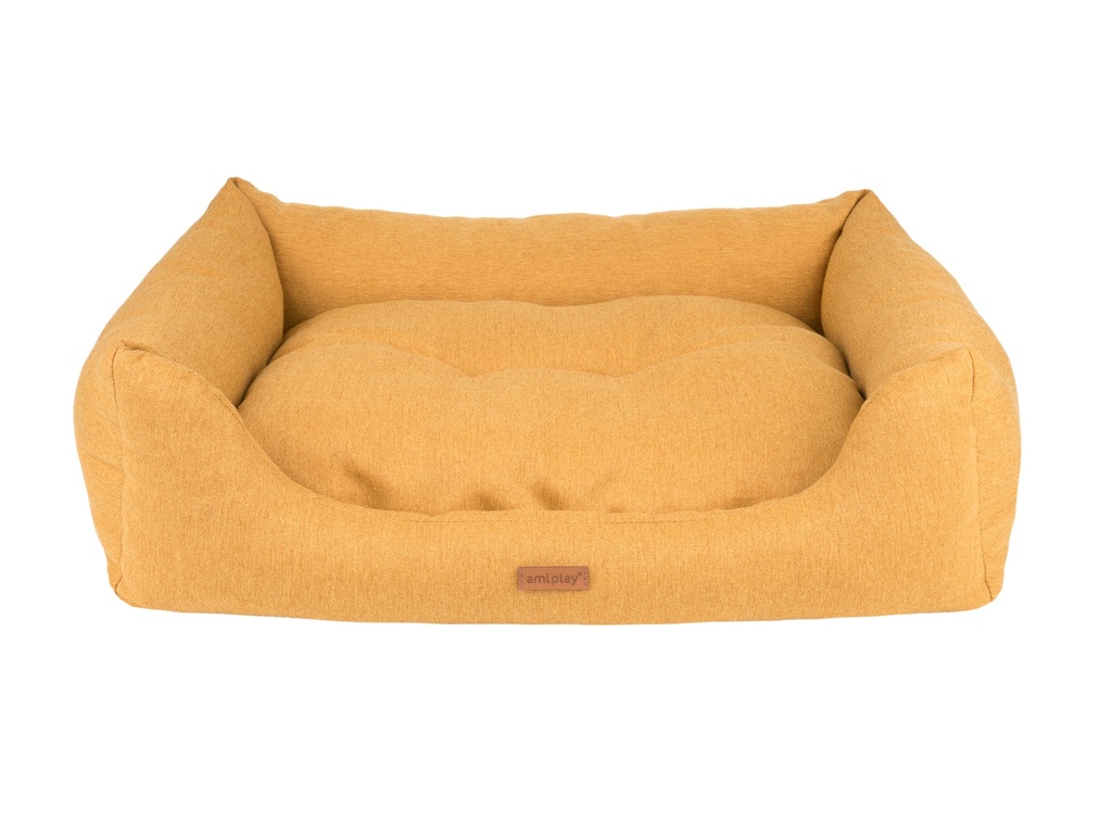 Amiplay Montana koiranpeti sohva S 58x46x17cm keltainen