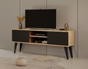 Kocot Toronto TV-taso 120cm, musta/beige