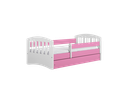 Kocot Kids lastensänky 140x80cm säilytyslaatikolla, vaaleanpunainen