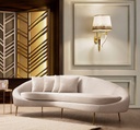 Chic Home Else 3-istuttava sohva, kaareva 255x120 cm L, beige