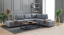 Chic Home Floora kulmavuodesohva 210x280 cm L, vaaleanharmaa