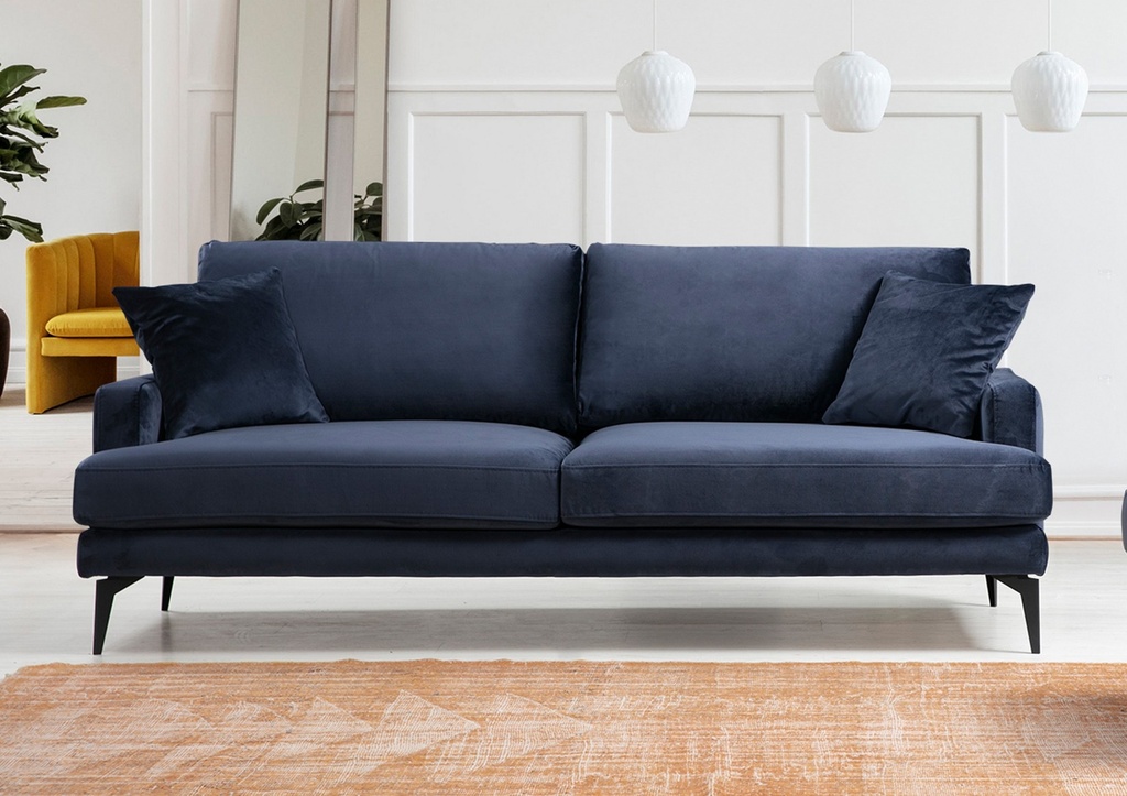 Chic Home Pauliina 3-istuttava sohva 205 cm, tummansininen