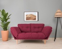 Chic Home Ninni 3-istuttava vuodesohva 120 cm, tummanpunainen