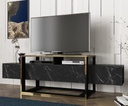 Chic Home Alika TV-taso 160 cm, musta/kulta