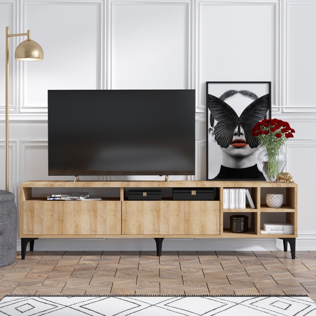 Chic Home Eino TV-taso 180 cm, vaaleanruskea