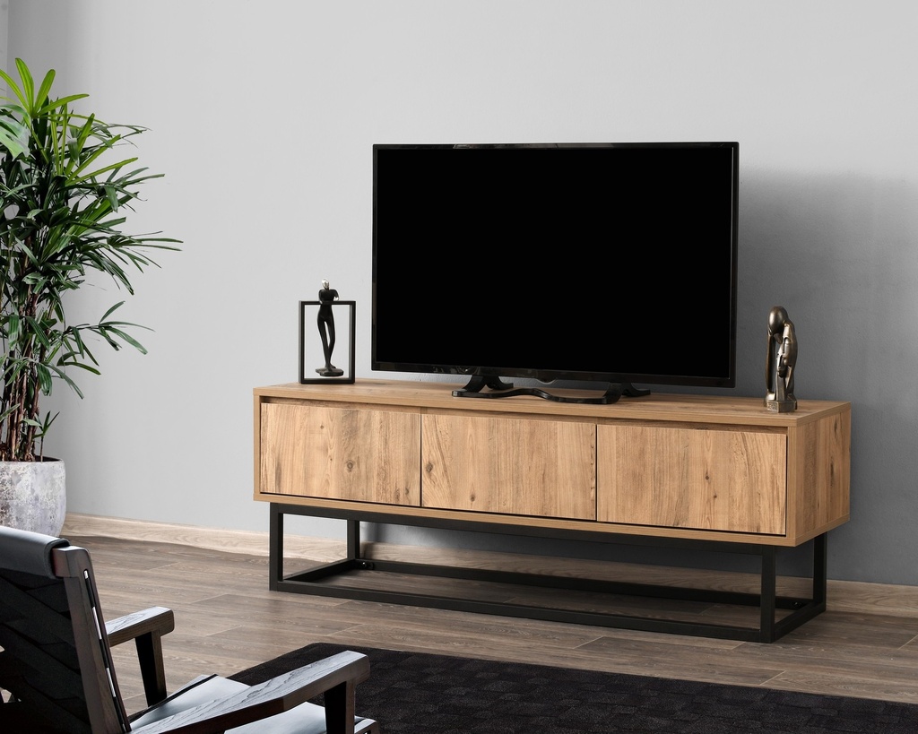 Chic Home Tiitus TV-taso 140 cm, ruskea/musta